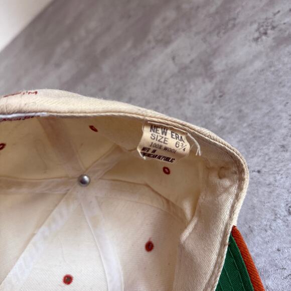 Vintage Texas Longhorns new era 5950 fitted wool hat size 6 3/4 - Picture 5 of 8